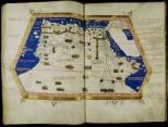 XV. Africe tabula quarta Quarta et ultima Africe Tabula continet interiorem Lybiam et Ethyopiam que sub Egypto est et que est interius cum insulis ei adiacenitbus (cc. 99v-100r)