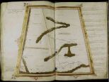 XXIII. Asie tabula octava Octava Asie Tabula continet Scythiam que citra Imaum est et Seras (cc. 115v-116r)