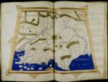 XXV. Asie tabula decima Decima Asie Tabula continet Indiam intra Gangem fluvium cum insulis sibi adiacentibus (cc. 119v-120r)