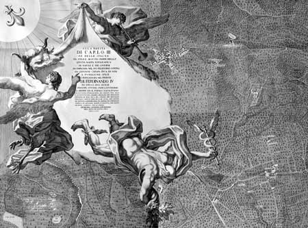 Mappa topografica della citta di Napoli e de' suoi contorni 