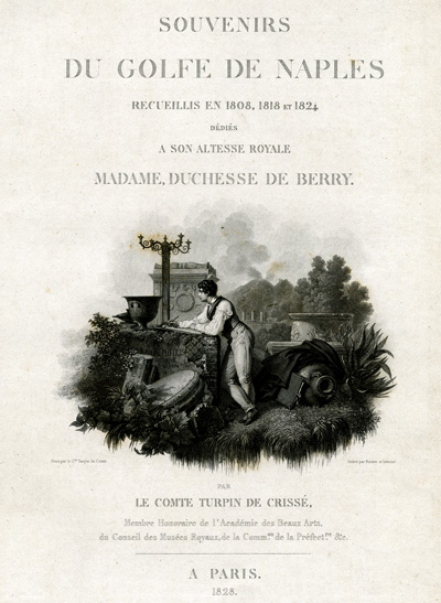 Turpine de Crissé, Souvenirs du Golfe de Naples, frontespizio
